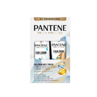 KIT SHAMPOO PANTENE 300ML + CONDIICONADOR 150ML EQUIL�BRIO RAIZ E PONTAS