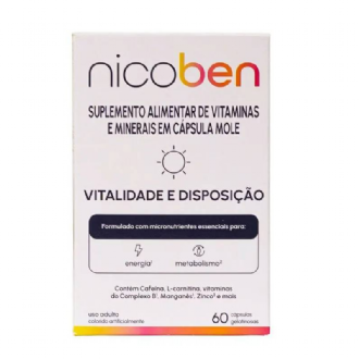 NICOBEN VITALIDADE E DISPOSI��O 60 CAPSULAS