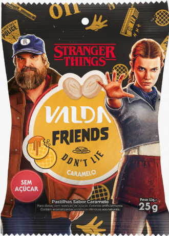 VALDA FRIENDS SACHE CARAMELO STRANGER THINGS 25G