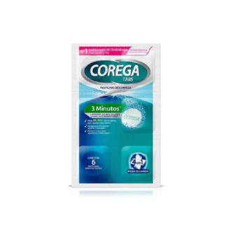 Corega Tabs Limpeza 3 Minutos 6 Pastilhas Efervescentes