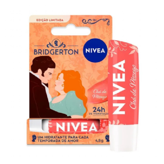 Hidratante Labial Ch� de P�ssego Nivea Edi��o Limitada Bridgerton 4,8g