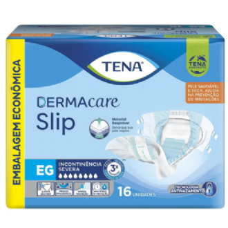 FRALDA GERITRICA TENA DERMACARE SLIP EG ABSORO INTENSA 16 UNIDADES