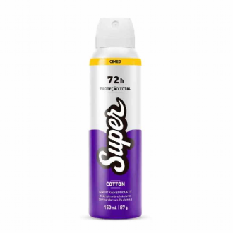 DESODOANTE SUPER CIMED COTTON FEMININO 150ML
