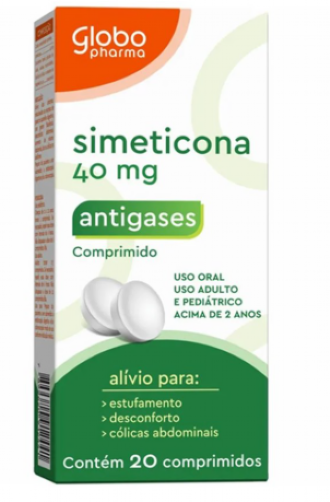 Simeticona 40mg Globo Pharma 20 Comprimidos