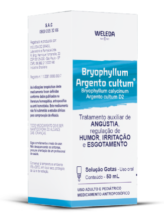 BRYOPHYLLUM ARGENTO CULTUM D2 WELEDA 50 ML SOLUÇÃO