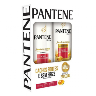 KIT SHAMPOO PANTENE 175ML + CONDICIONADOR 175ML CACHOS