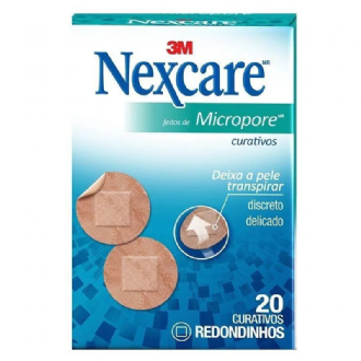 Curativo Nexcare Micropore Redondo 3m 20un