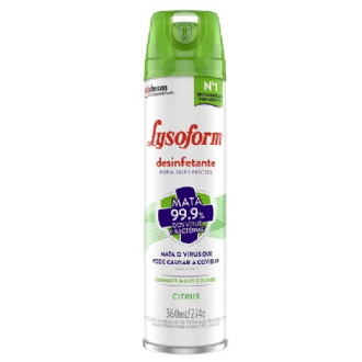 Lysoform Aerossol Citrus Desinfetante 360ml