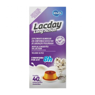 Lacday Long Action Suplemento Alimentar 40 Comprimidos 10.000 U.FCC