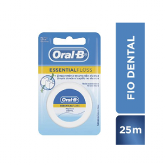FIO DENTAL ORAL-B ESSENTIAL FLOSS ENCERADO - 25M