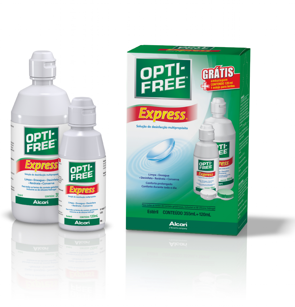 OPTI-FREE EXPRESS 355ML + 120ML | Drogão Super