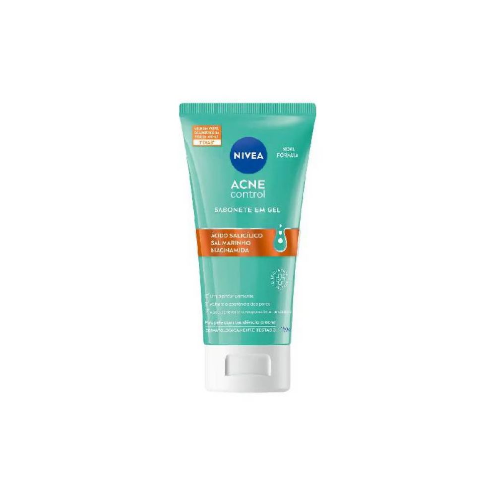 SABONETE FACIAL NIVEA EM GEL ACNE CONTROL LIMPEZA PROFUNDA DOS