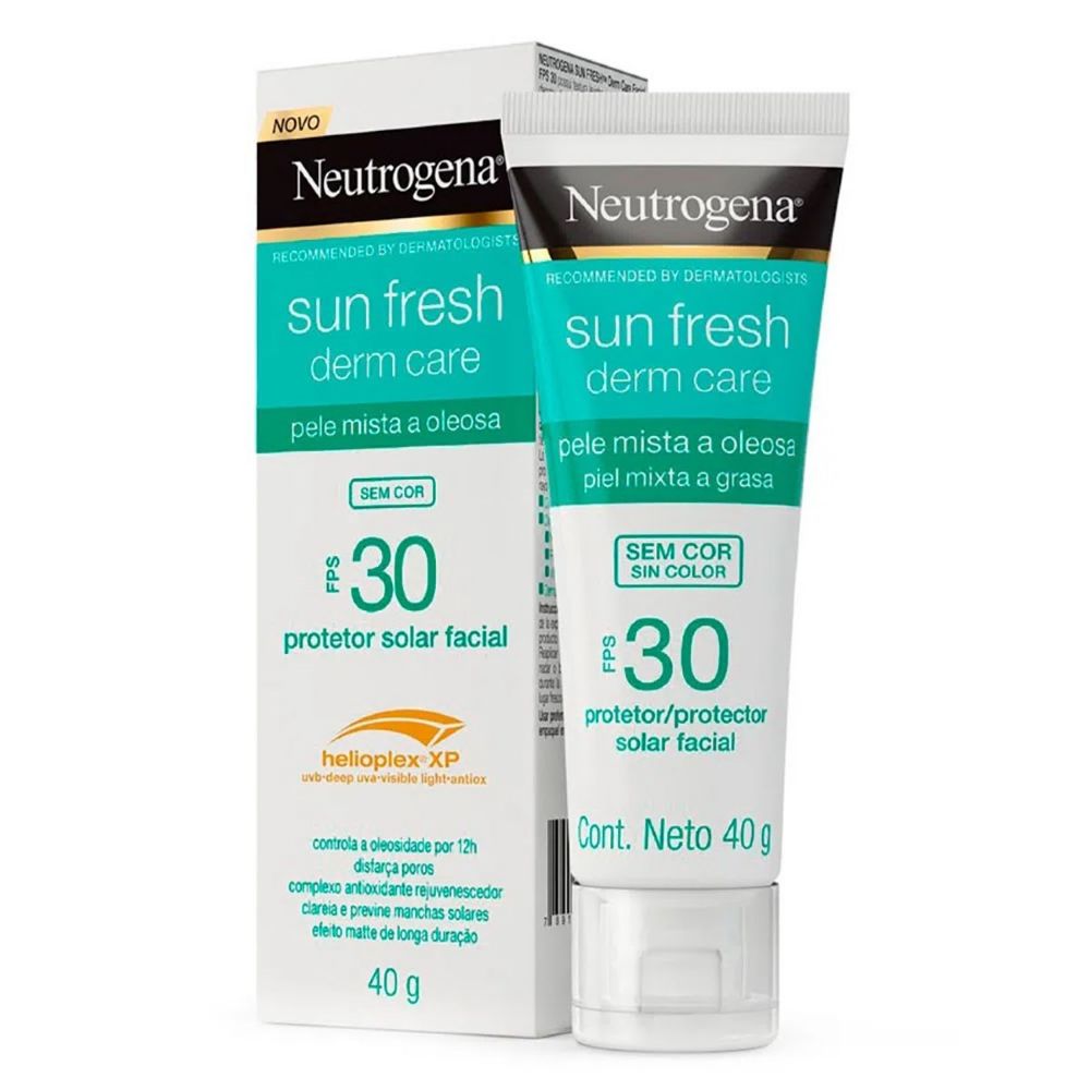 PROTETOR SOLAR FACIAL NEUTROGENA SUN FRESH DERM CARE SEM COR FPS 30 COM ...