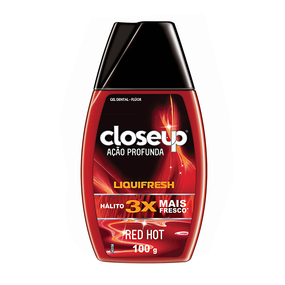 GEL DENTAL CLOSEUP LIQUIFRESH RED HOT 100G