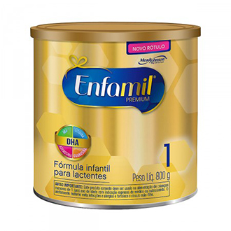 LEITE EM PÓ FÓRMULA INFANTIL ENFAMIL PREMIUM FASE 1 800G | Drogão Super