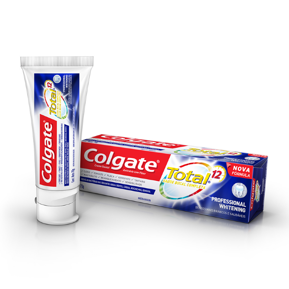 CREME DENTAL COLGATE TOTAL 12 PROFESSIONAL WHITENING Drogão Super