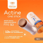 Protetor Solar Facial em Bast�o Darrow Multifuncional Actine One Stick FPS 50 Tom 4 13g