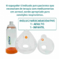 ESPA�ADOR G-TECH CLEAR COM DUAS MASCARAS ADULTO/INFANTIL PVC