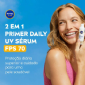 NIVEA SUN 2 EM 1 PRIMER DAILY UV SERUM FPS 70 30ML