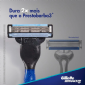 KIT 1 APARELHO RECARREGVEL + 2 CARGAS PARA BARBEAR GILLETTE MACH3