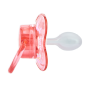 CHUPETA KUKA DECORADA SILICONE ROSA NEON N2 