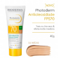 PROTETOR SOLAR FACIAL BIODERMA PHOTODERM ANTIOLEOSIDADE FPS70 MEDIO 40G